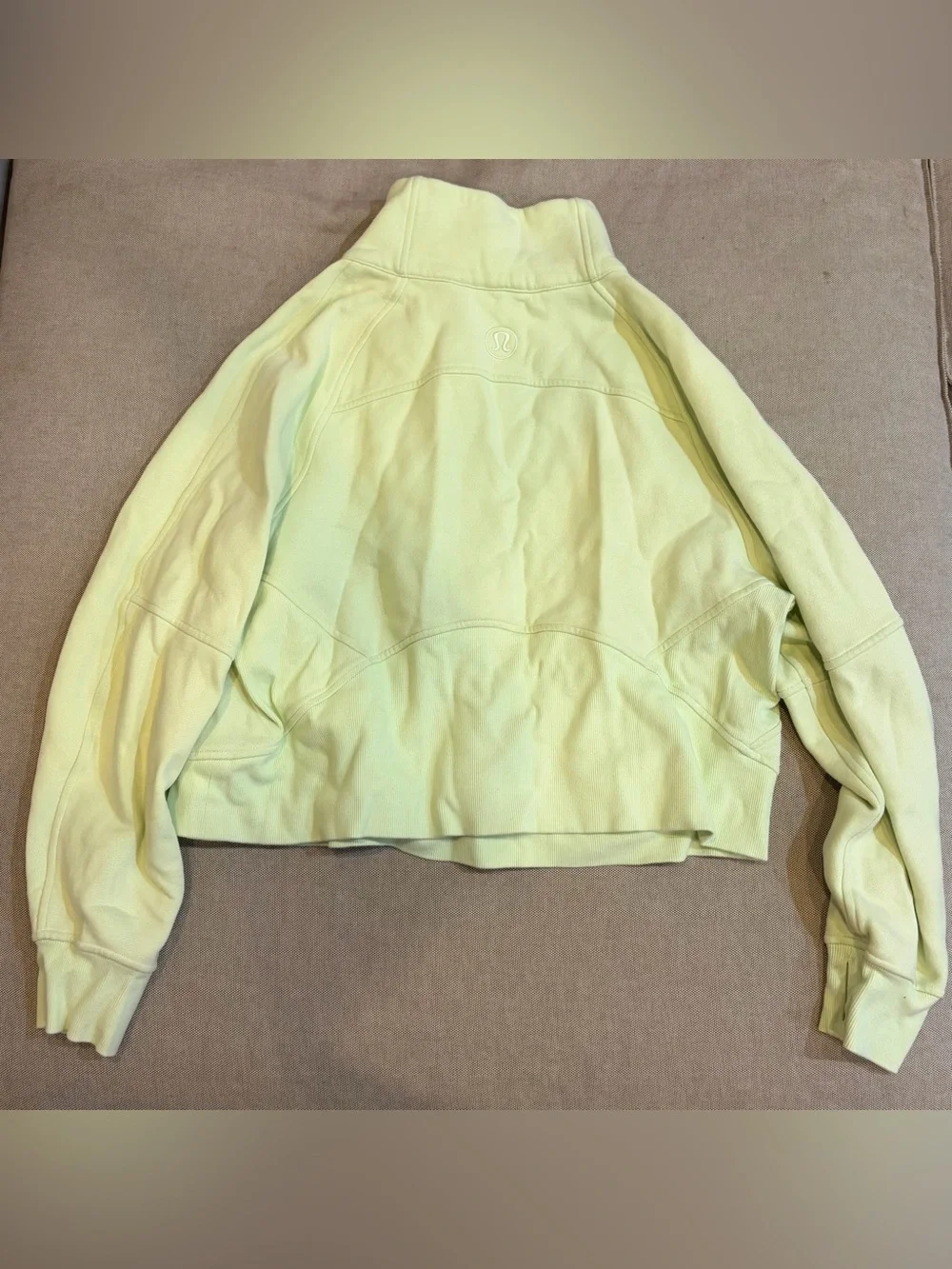Lululemon Scuba Oversized Half-Zip Hoodie in Kohlrabi Green